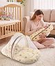 ZOE Bedding Set, Sleeping Bag & Mosquito Net Gadda Combo Set of 2 Rainbow Bear Print - Beige | Lightweight Polycotton Baby Bedding Set | Comfortable Sleep Essentials
