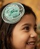 CHOKO Sequins Embellished Fascinator Hair Clip - Aqua Blue White & Silver