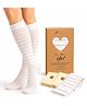 GLO Mama Compression Stockings for Pregnancy | 2030 mmHg Graduated Support for Swelling, Varicose Veins & Blood Circulation | Maternity Compression Socks | Stripes