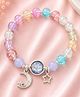 Stol'n Beads Embellished Metal Moon & Stars Applique Detailed Bracelet - Multi Colour