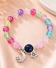 Stol'n Beads Embellished Metal Moon & Star Charm Detailed Bracelet - Multi Colour