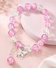 Stol'n Beads Embellished Metal Butterfly Charm Detailed Bracelet - Pink
