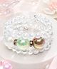 Stol'n Beads & Stone Embellished Stretch Bracelet - White