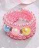 Stol'n Beads & Stone Embellished Stretch Bracelet - Pink