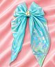 Stol'n Pearls Embellished Iridescent Bow Applique Detailed Hair Clip - Blue