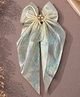Stol'n Pearls Embellished Iridescent Bow Applique Detailed Hair Clip - Yellow