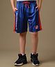 Kidsville Knit Marvel Featuring Captain America Printed Shorts - Blue