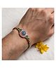 WENS Elegant Nazar Suraksha Rakhi with Crystal Embellishments