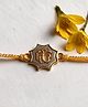 WENS Premium Ikonkar Handmade Embellished Rakhi with Non-Bleeding Anchor Threads