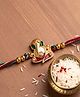 WENS Premium Ganesha Handmade Embellished Rakhi with Non-Bleeding Anchor Threads