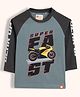 Orange Sugar Cotton Knit Full Sleeves Biker & Super Fast Text Printed Tee - Grey