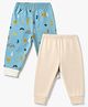 Ben Benny Knit Fleece & Woollen Pant Joggers Fit Pack of 2 in Blue Beige