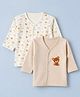 Ben Benny Interlock Full Sleeves Set Of Vests Color-003 0-1m (NB) Unisex (Pack Of 2)