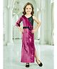 Lei-Chie Velvet Knit Sleeveless Floral Applique Detailed Dress - Pink
