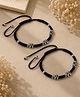 Viraasi Handmade Black Elephant Adjustable Anklet 40 g each