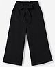 Honeyhap Premium Cotton Terry Knit Full Length Trouser with Bio Finish in Black