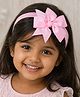 Little Miss Cuttie Solid Bow Applique Detailed Headband - Light Pink