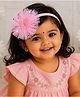 Little Miss Cuttie Butterfly Applique Detailed Stars Embellished Headband - Pink