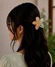 Little Miss Cuttie Floral Designed Claw Clip - Orange