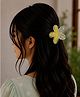 Little Miss Cuttie Floral Designed Claw Clip - Yellow