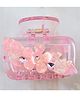 Little Miss Cuttie Floral Applique Detailed Claw Clip - Pink