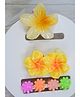 Little Miss Cuttie Set Of 7 Floral Designed Claw Clips - Multi Colour