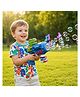 KINGTOYZ Rechargeable Bubble Gun for Kids | Leak Proof Automatic Bubble Blower with Light & Music | Bubble Machine Toy | Blue