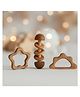 Kidocoo Neem Wood Teether Set of 3 - Brown