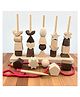 Kidocoo Shape Stacking Toy With Thread - Brown/Beige