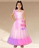 Lil' Drama Knit Sleeves Floral Designed Sequin Embellished Lehenga Choli & Dupatta Set - Pink