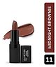 METABU Intense Lipstick Mini |Highly Pigmented & Long Stay|Creamy Matte Lipstick-11 Midnight Brownie, 1.5g