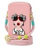 New Pinch Silicone Mobile Sling Pouch for kids Women & Girls, Crossbody Phone Bag with Adjustable Strap, Soft Silicone Phone Purse, Stylish Mini Sling Bag, Multicolor, Pack of 1- PINK