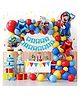 Bubble Trouble Multicolour Theme Super Mario Balloons Garland Birthday Decorations Kit for Kids Boys Rainbow Birthday Balloons for Decorations Super Mario Foil Balloon Set of 67Pcs