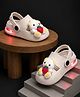 NEW STEPS Bunny Applique Detailed Slingback LED Clogs - Beige