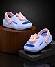 NEW STEPS Bunny Applique Detailed Perforated Slingback Clogs - Sky Blue