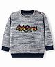 Wingsfield Knit Pullover with Full Sleeves and Awesome Embroidery in Grey