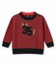 Wingsfield Pullover with Full Sleeves and Number Design in Red for 6-12 Months