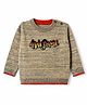 Wingsfield Pullover with Full Sleeves and Awesome Embroidery in Brown for 0-6 Months