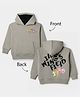 Wingsfield Knit Hoodie with Full Sleeves and Wings Field 1935 Front & Back Print - Green