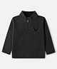 Wingsfield Knit Sweatshirt with Full Sleeves - Charcoal Grey