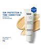 DermDoc SPF 50 Ultra Violet Peach Brightening Tinted Sunscreen, 50 g | PA +++