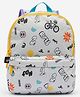 DECATHLON Polyester Printed Backpack - White