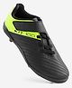 DECATHLON Kipsta 100 Colour Blocked Velcro Closure Football Shoes - Black