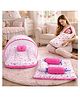 Fareto Mattress with Net Baby Sleeping Bag Carry Bed - Pink