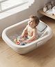 StarandDaisy Baby Bath Tub for Newborn to Toddler with Soft TPE Anti Slip Bath Support Cushion Ergonomic Reclining Seat Easy Drain Safe Bath Tub for Babies 0 to 3 Years