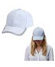 Trubliz Cotton Woven Rhinestones Embellished Baseball Cap - White - Circumference 50-57 Cm
