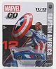 Marvel GO Battle SUV Captain America Free Wheel 1:64 Die Cast Car - Blue
