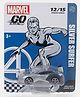Marvel Go Knight Speed Silver Surfer Free Wheel 1:64 Die Cast Car - Grey