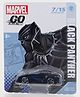 Marvel Go Rapid Racer Panther Free Wheel 1:64 Die cast car - Black