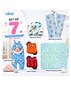 Bubzii Newborn Welcome Box Swaddle Rai Pillow Burp Cloth Wrapping Sheet Diapers First-time parents